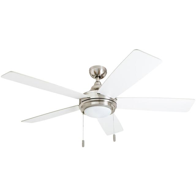 Honeywell Ventnor Brushed Nickel Integrated LED Ceiling Fan On Sale Overstock 25738844